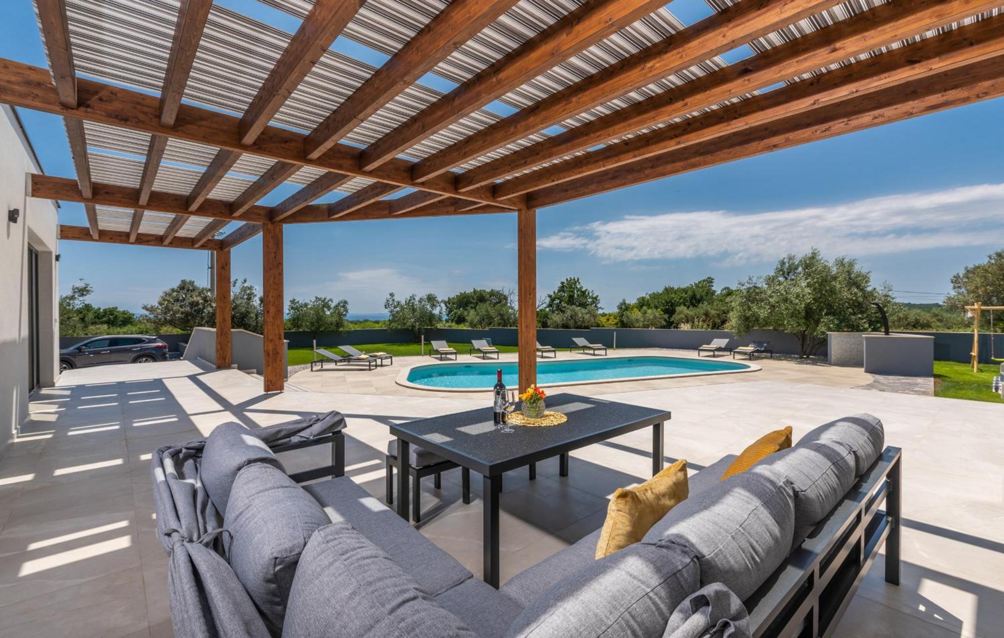 Villa Posidonia Near Pula With Sea View And Surrounded By Olive Trees Krnica Extérieur photo