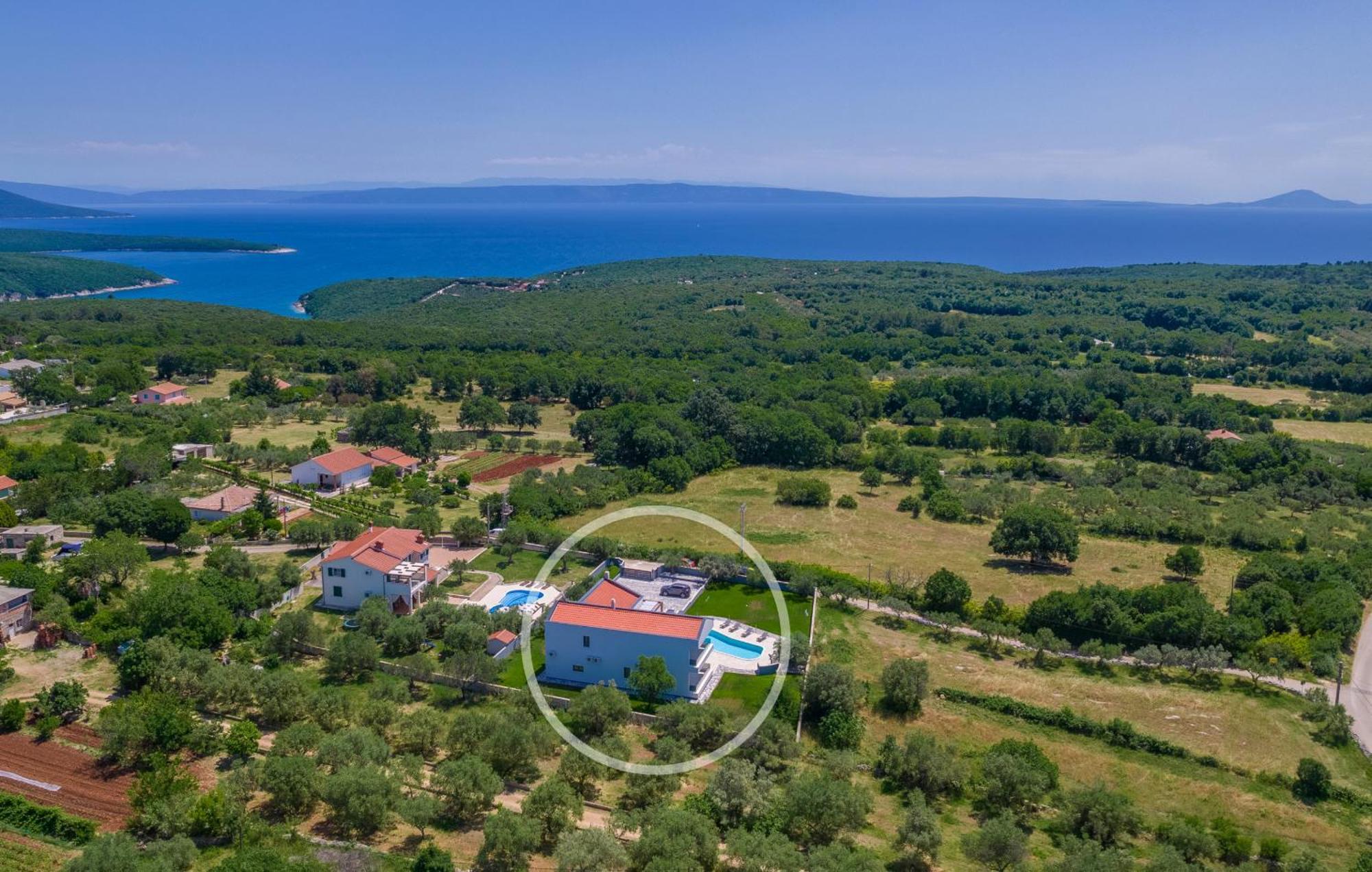 Villa Posidonia Near Pula With Sea View And Surrounded By Olive Trees Krnica Extérieur photo